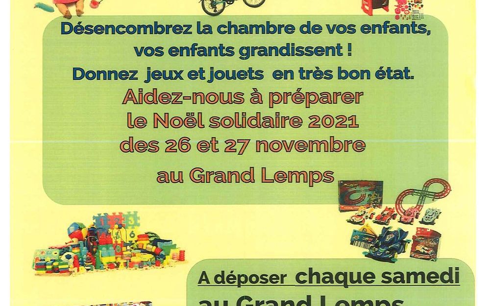 Collecte 2021 de jouets de Noël