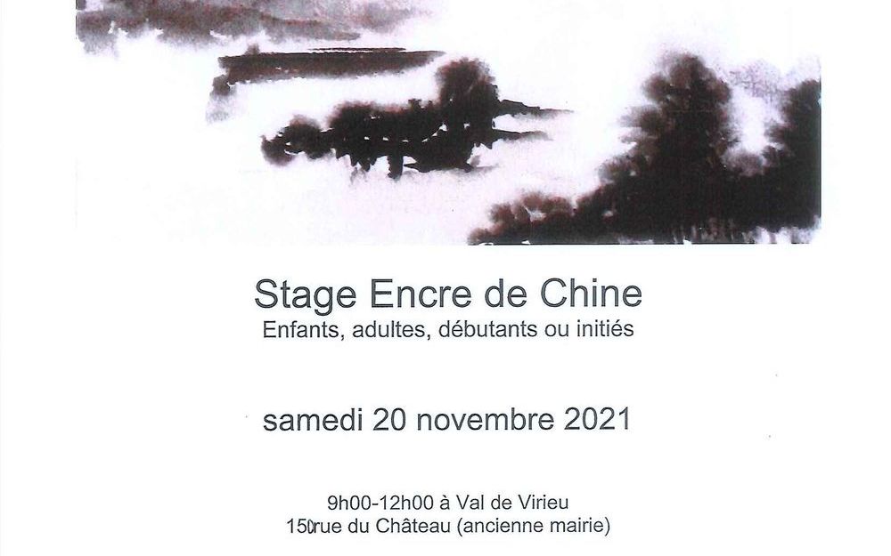 Stage Encre de Chine : enfants, adultes, débutants ou initiés