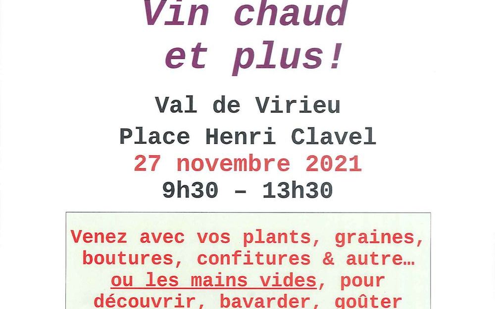 TROC PLANTES & Cie APERO-SOUPE Vin chaud et plus !