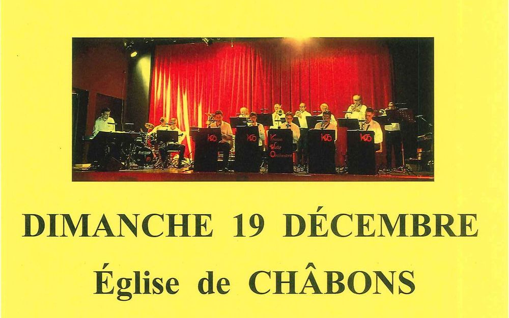 Concert de Noël Voiron Jazz Orchestra - 18 Musiciens et Christelle